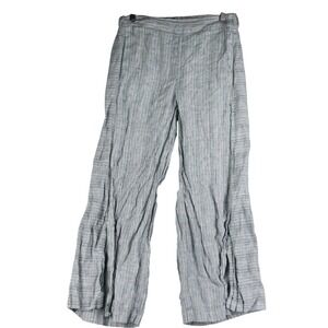 LIV by Habitat Womens XS Clothes Striped Linen Wide Leg Flowy Pants